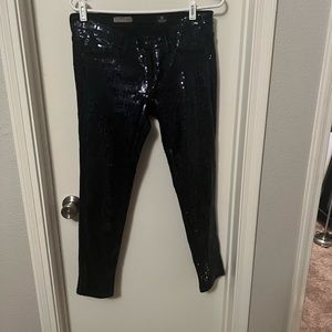 Black Sequined Pants